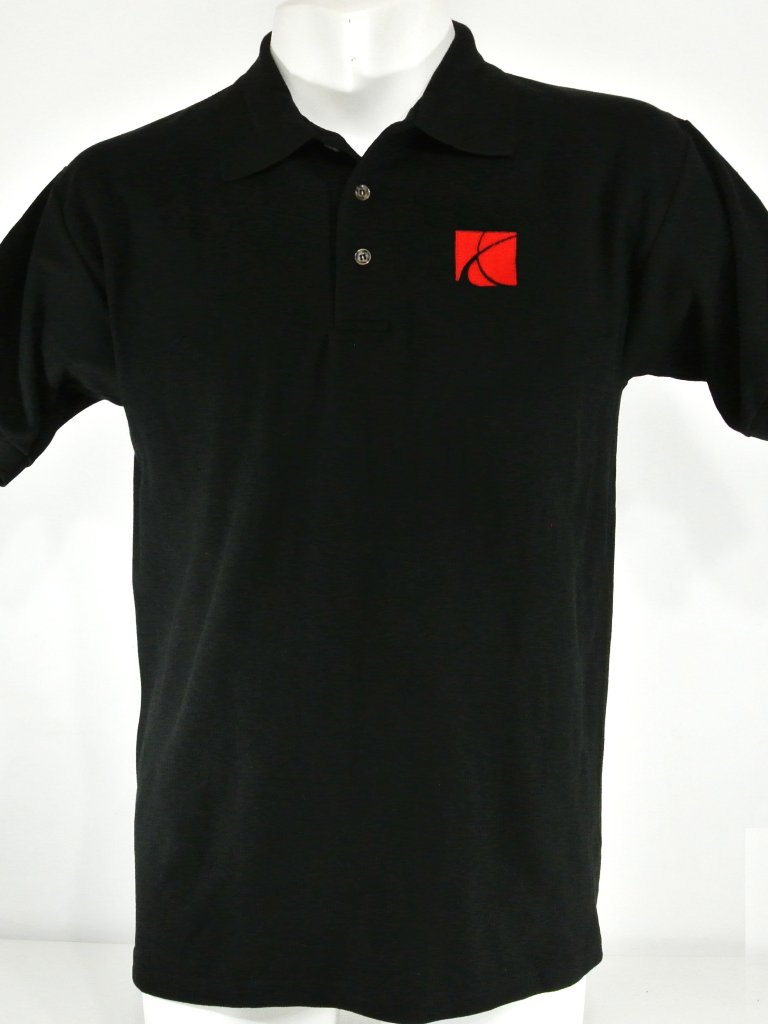 Saturn Car Dealership Employee Uniform Men's Black Polo Shirt Size M Medium
